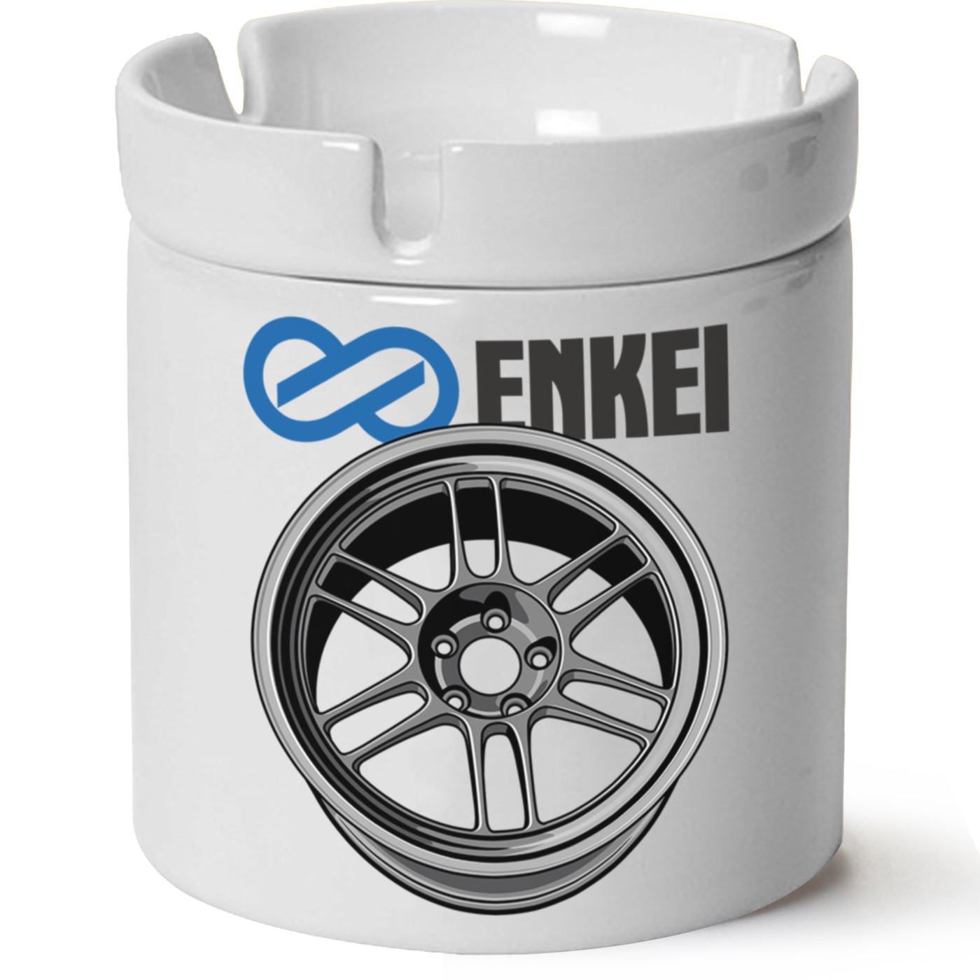 Jant Baskılı Porselen At Söndür Küllük