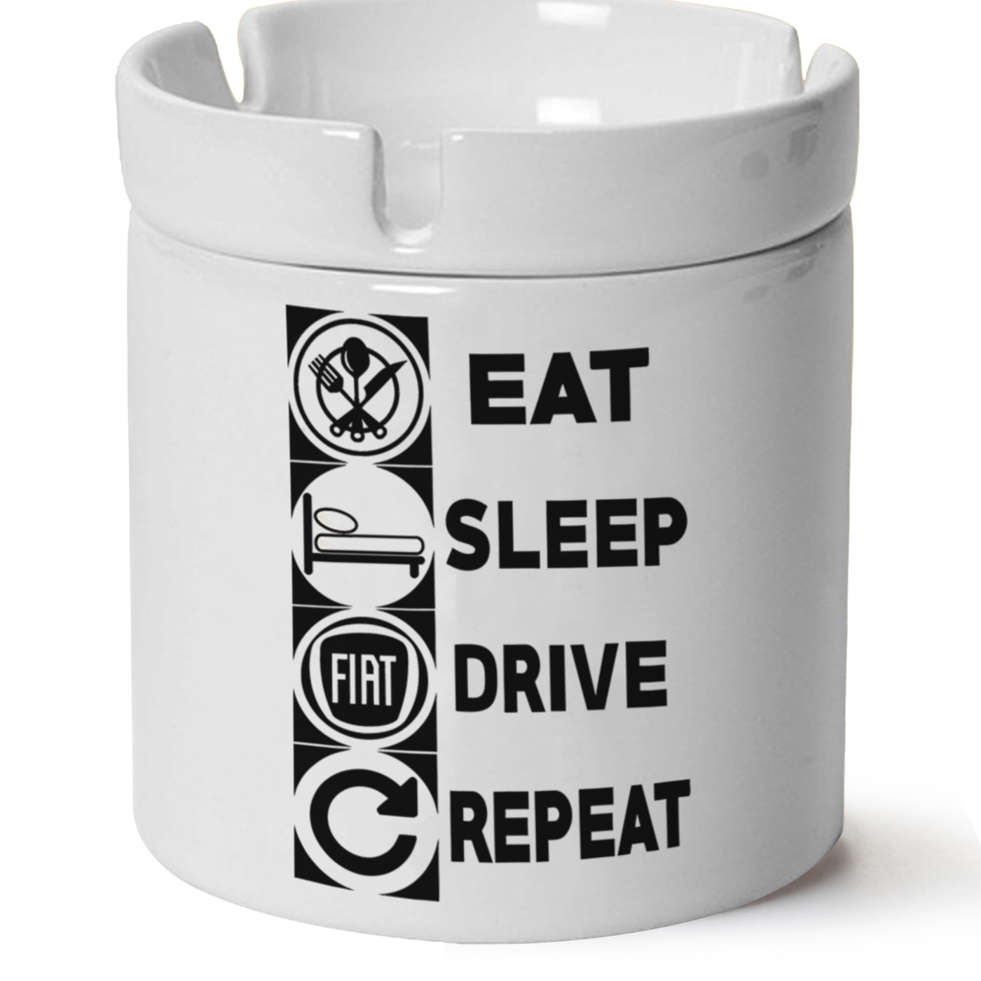 Fiat Logo  Baskılı At Söndür Küllük