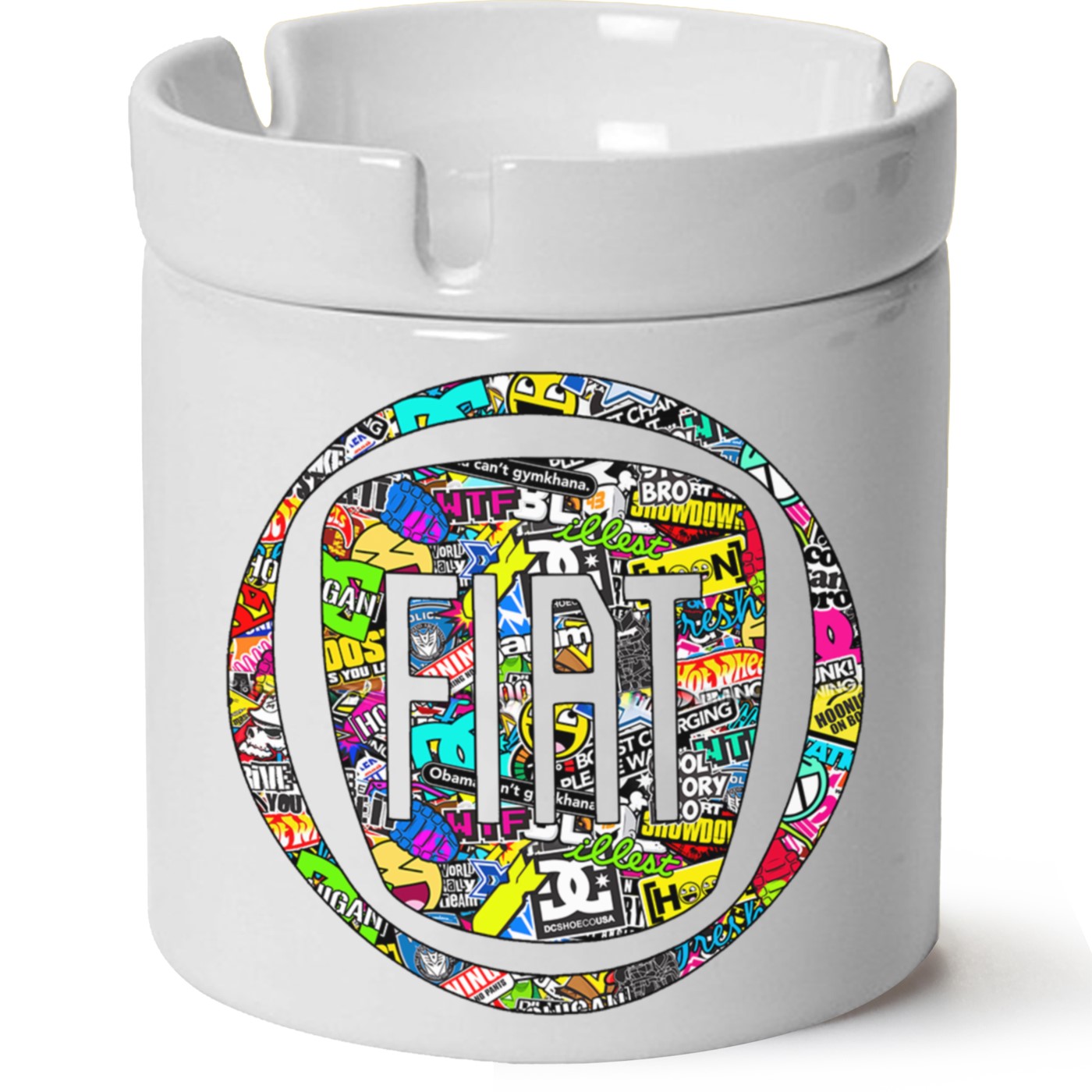 Fiat Logo  Baskılı At Söndür Küllük