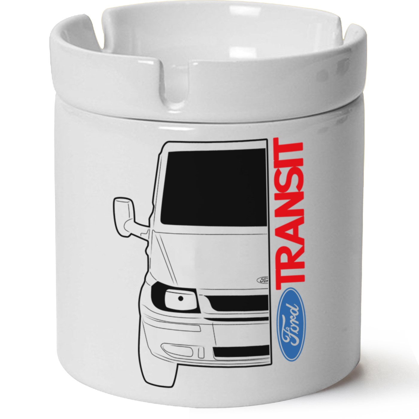 Ford Transit Baskılı Porselen At Söndü Küllük