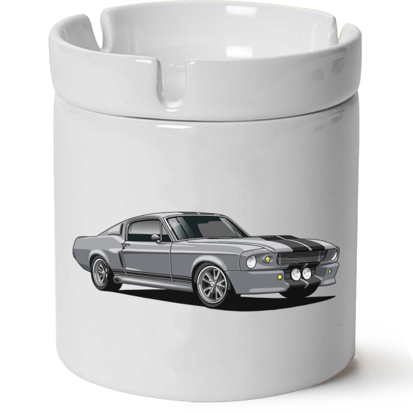 Ford Mustang Baskılı Porselen At Söndü Küllük