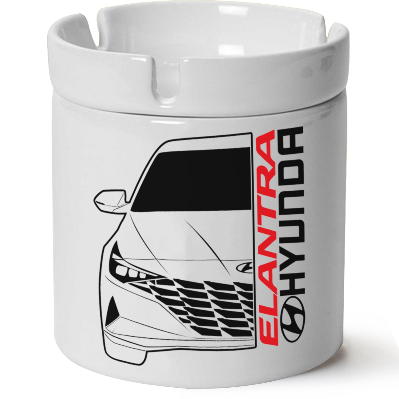 Hyundai Elentra Baskılı Porselen At Söndür Küllük