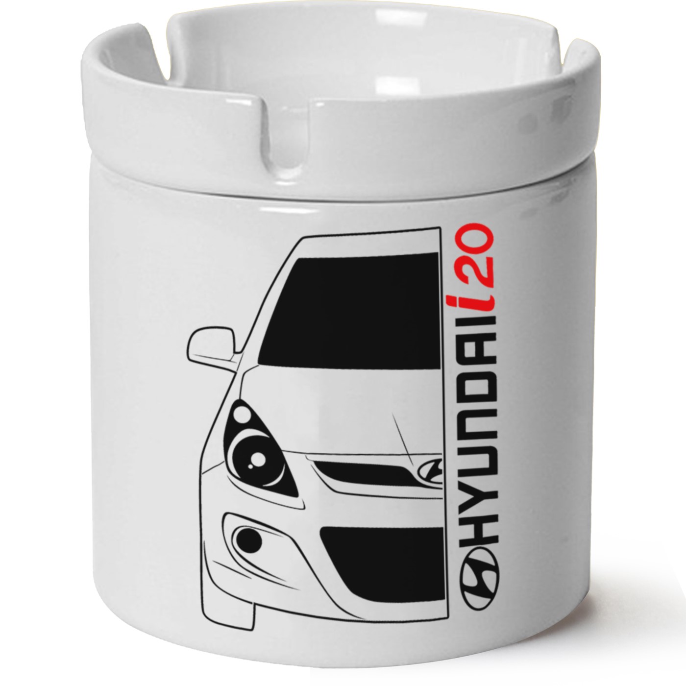 Hyundai i20 Baskılı Porselen At Söndür Küllük