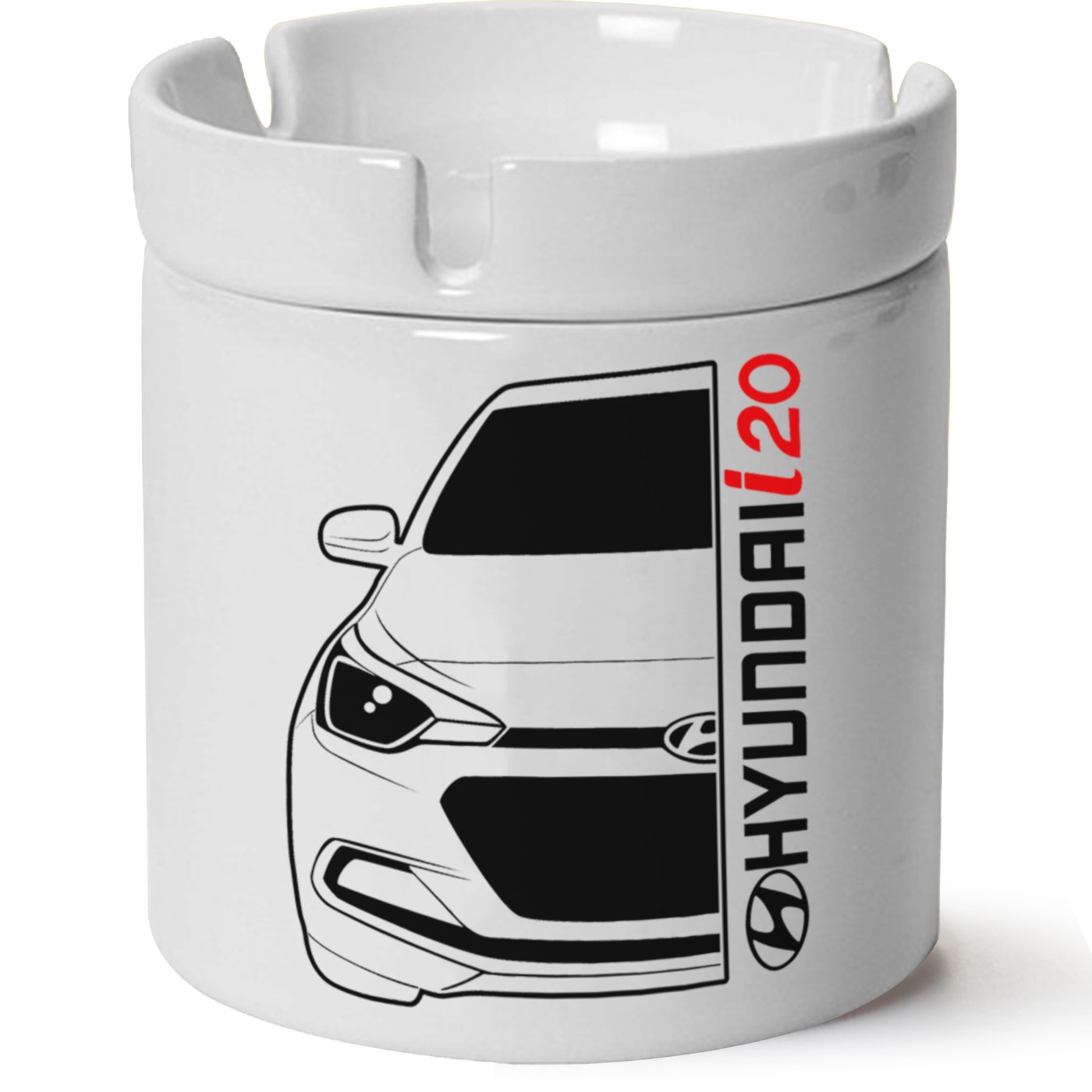 Hyundai i20 Baskılı Porselen At Söndür Küllük