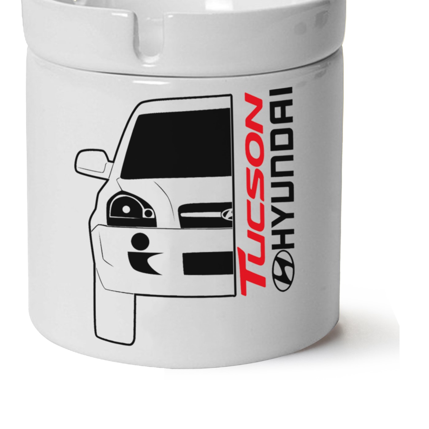 Hyundai Tucson Baskılı Porselen At Söndür Küllük