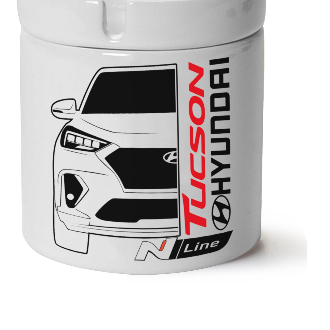 Hyundai Tucson Baskılı Porselen At Söndür Küllük