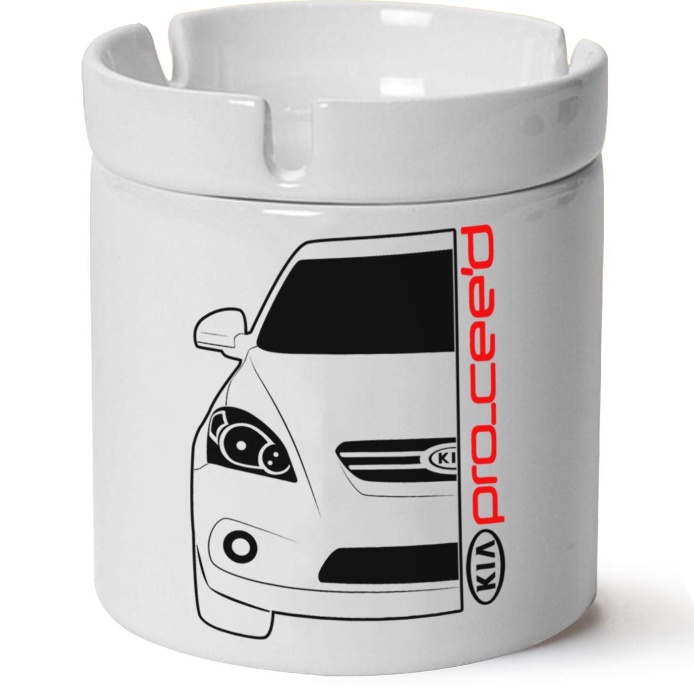 Kia Ceed Baskılı Porselen At Söndür Küllük