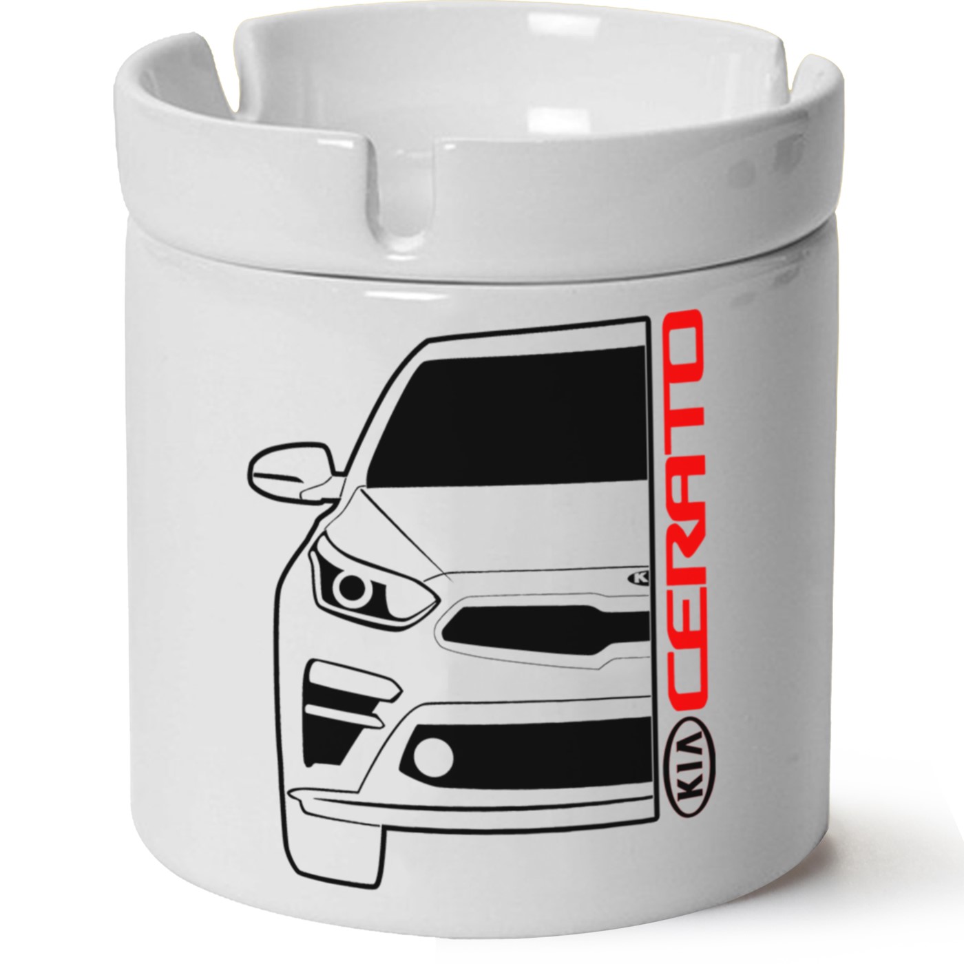 Kia Cerato Baskılı Porselen At Söndür Küllük