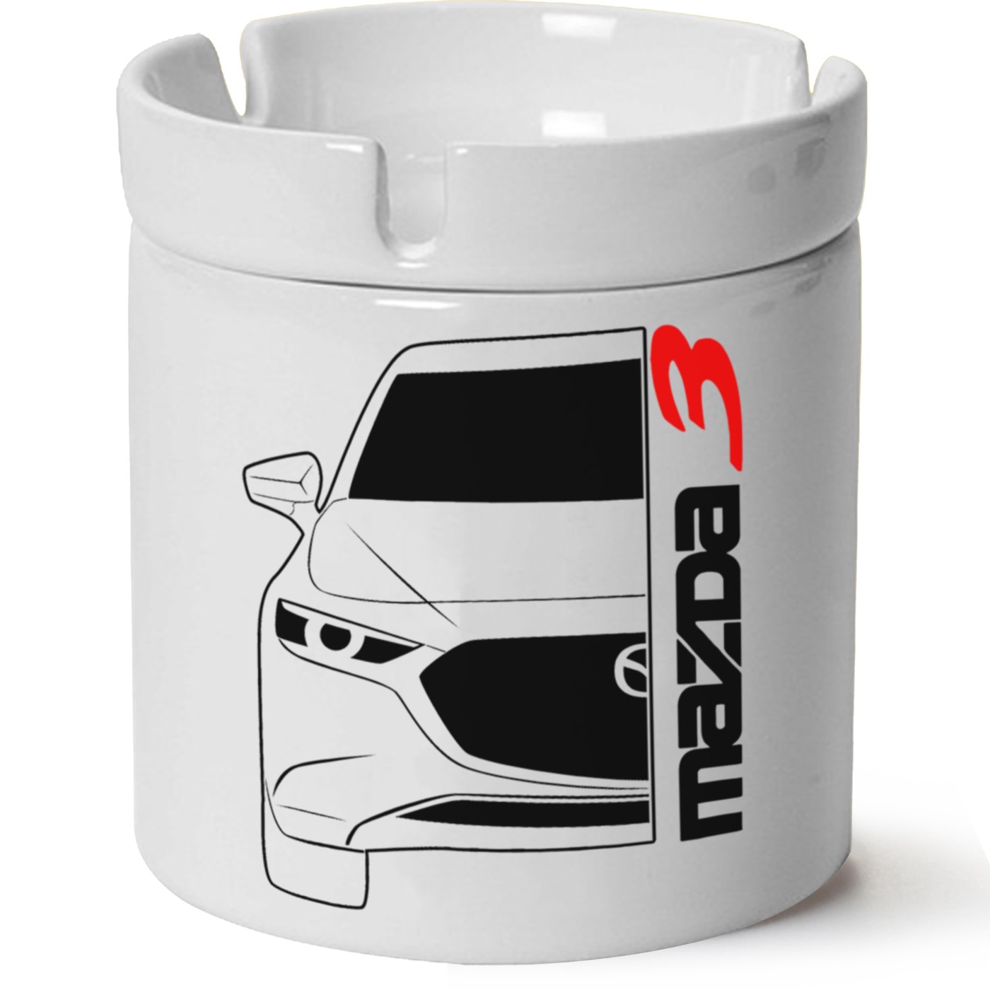 Mazda 3 Baskılı Porselen At Söndür Küllük