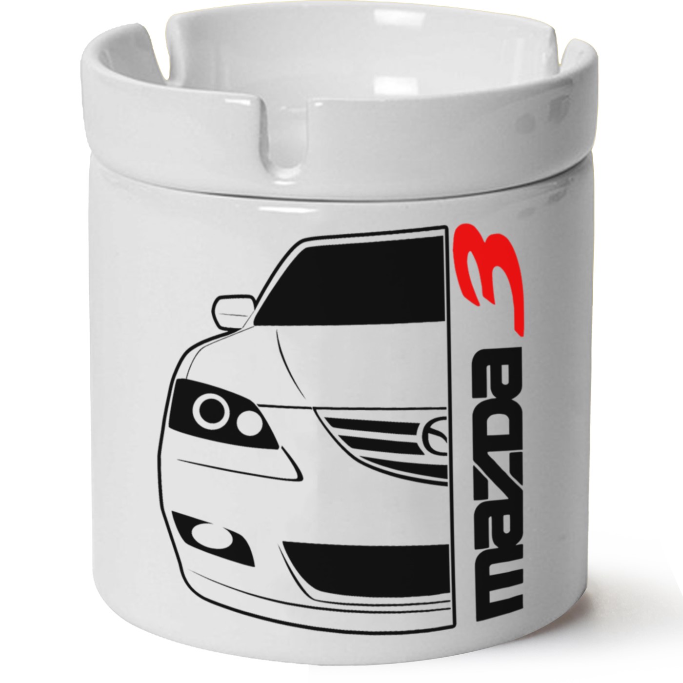 Mazda 3 Baskılı Porselen At Söndür Küllük