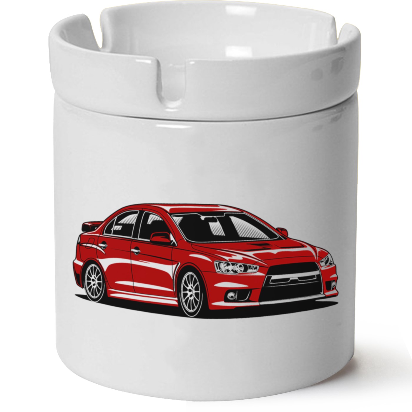 Mitsubishi Evo 10 Baskılı Porselen At Söndür Küllük