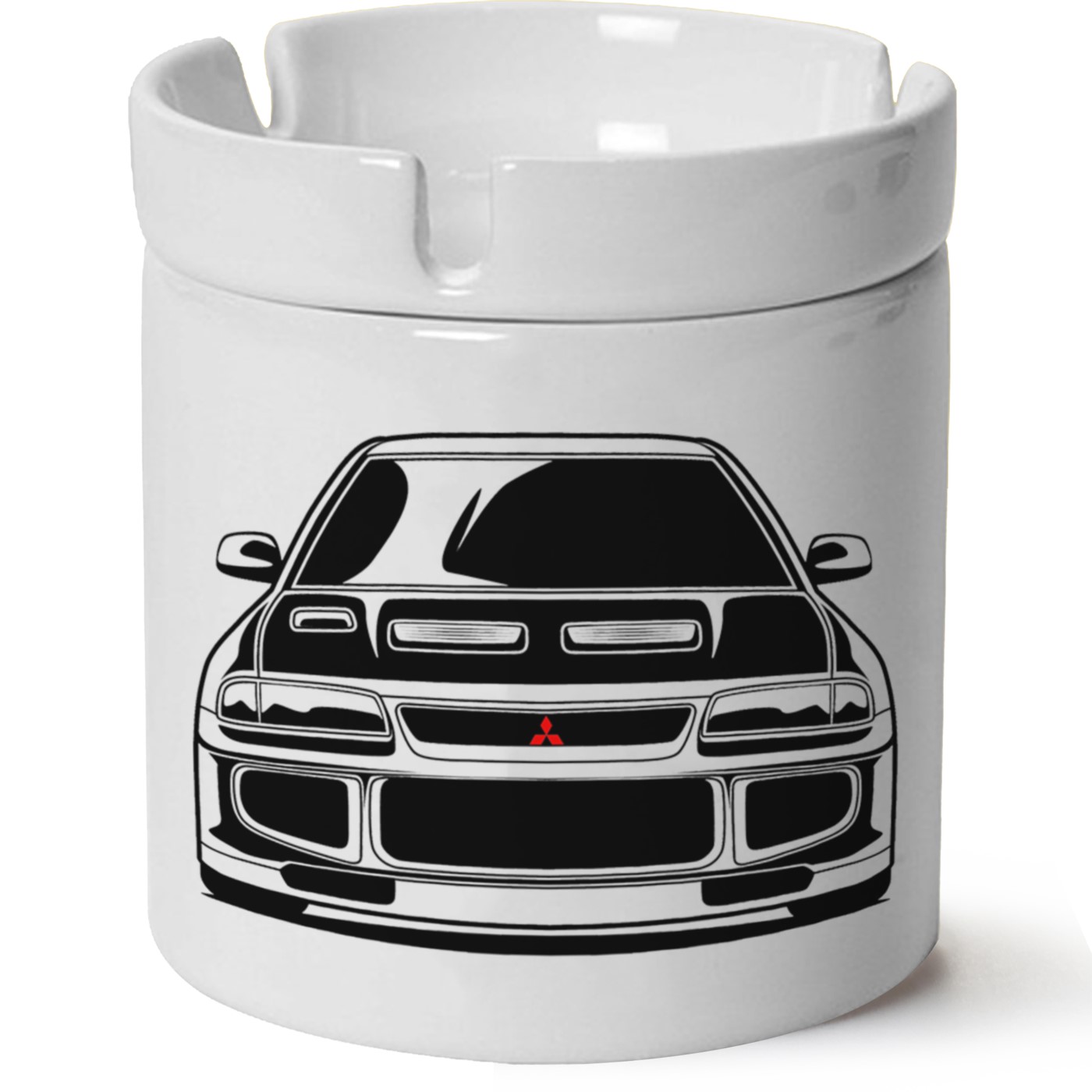 Mitsubishi Evo 4 Baskılı Porselen At Söndür Küllük