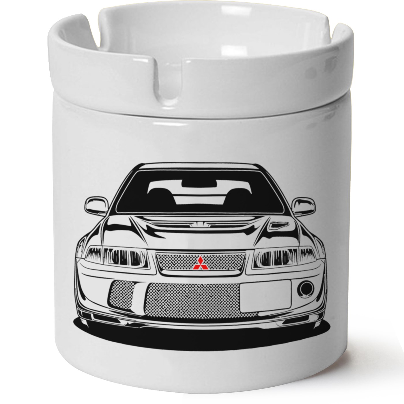 Mitsubishi Evo 5 Baskılı Porselen At Söndür Küllük