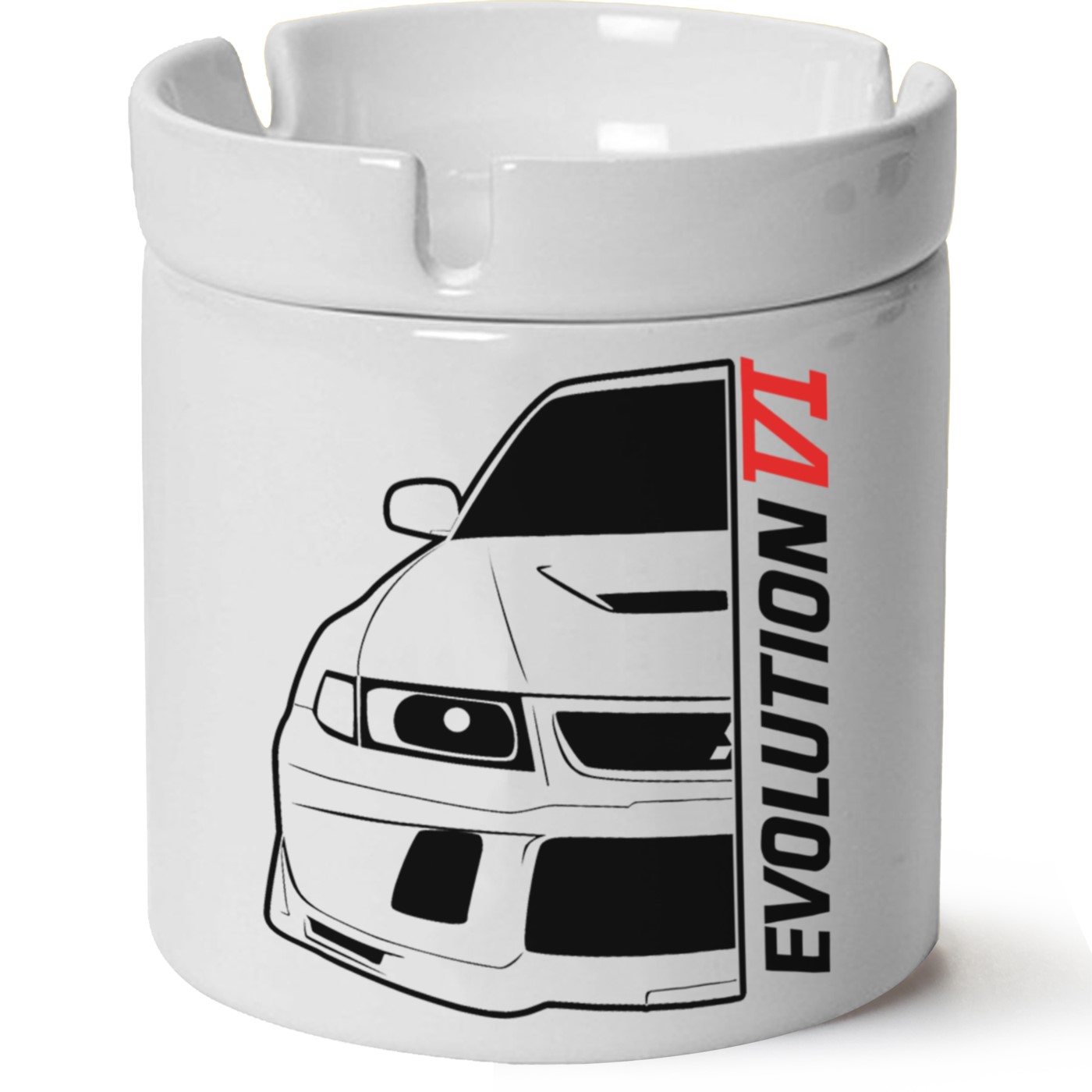 Mitsubishi Evo 6 Baskılı Porselen At Söndür Küllük