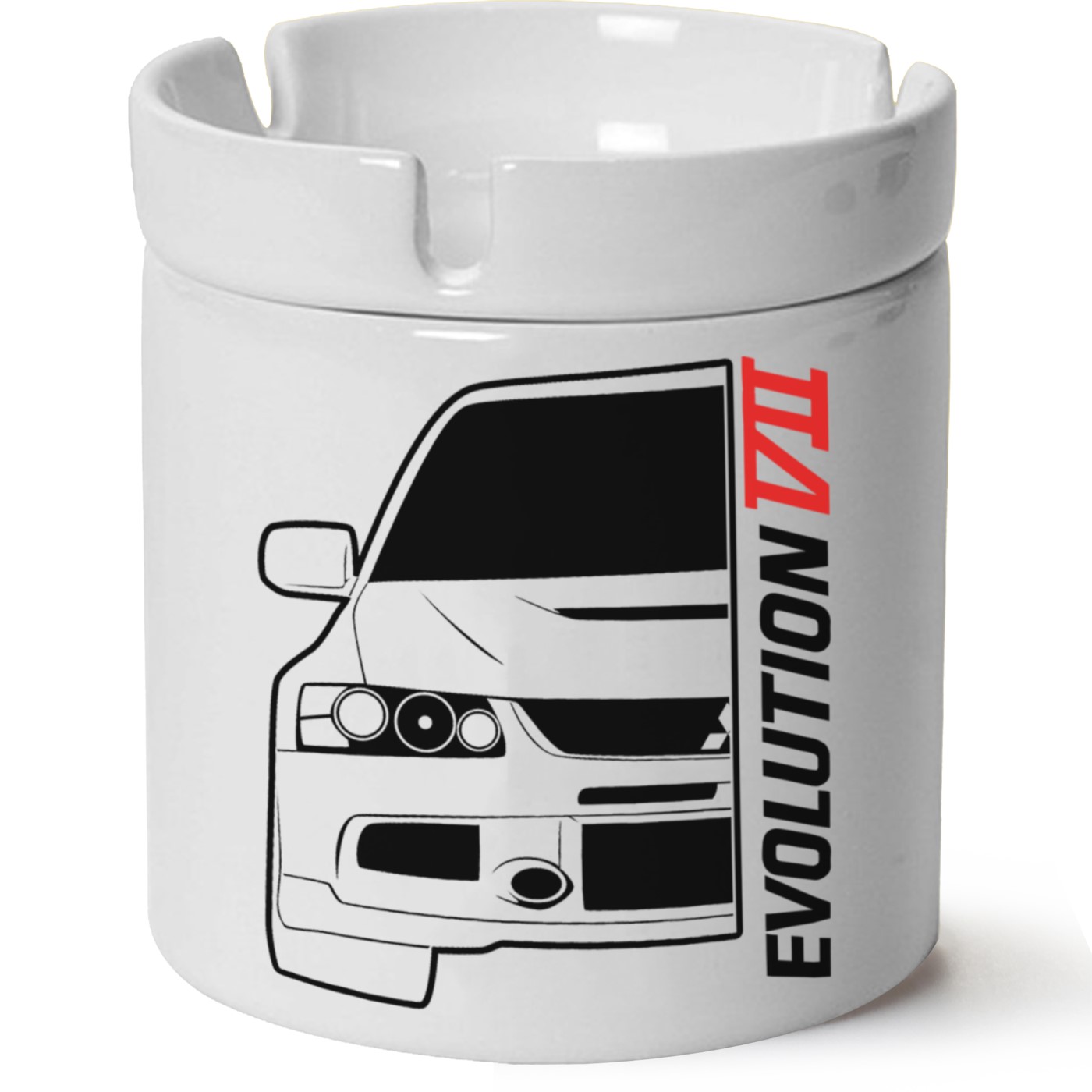 Mitsubishi Evo 6 Baskılı Porselen At Söndür Küllük