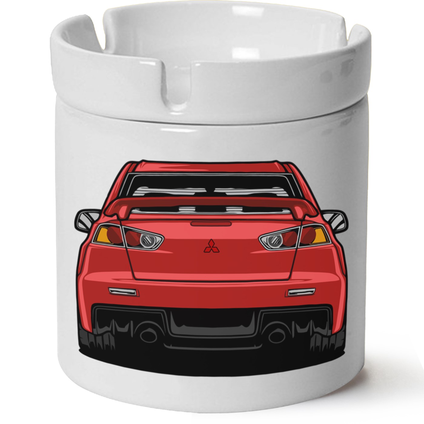 Mitsubishi Evo 10 Baskılı Porselen At Söndür Küllük