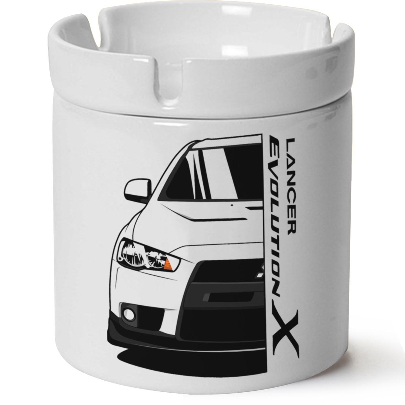 Mitsubishi Evo 10 Baskılı Porselen At Söndür Küllük