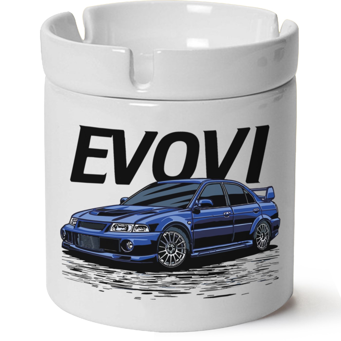 Mitsubishi Evo 6 Baskılı Porselen At Söndür Küllük