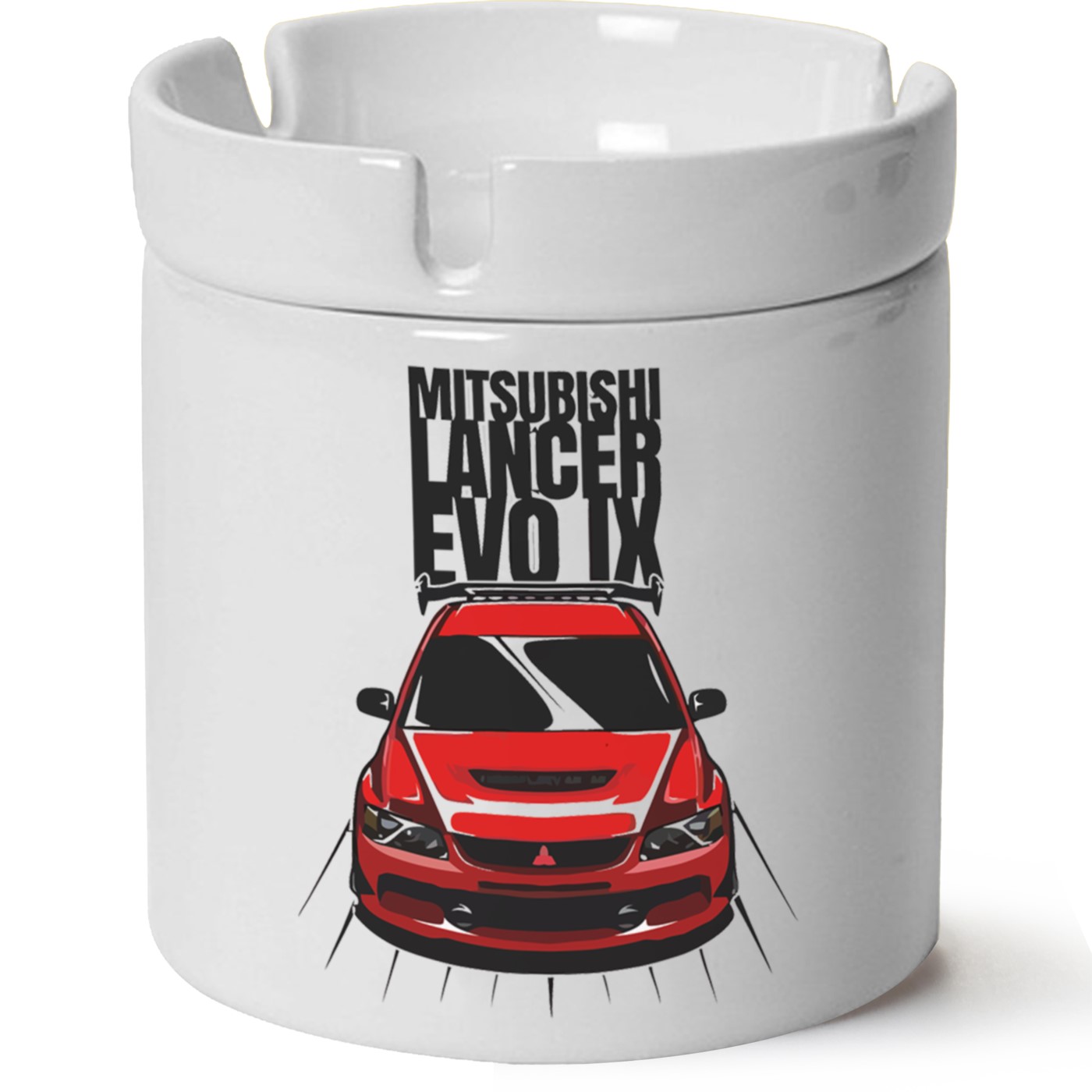 Mitsubishi Evo 9 Baskılı Porselen At Söndür Küllük