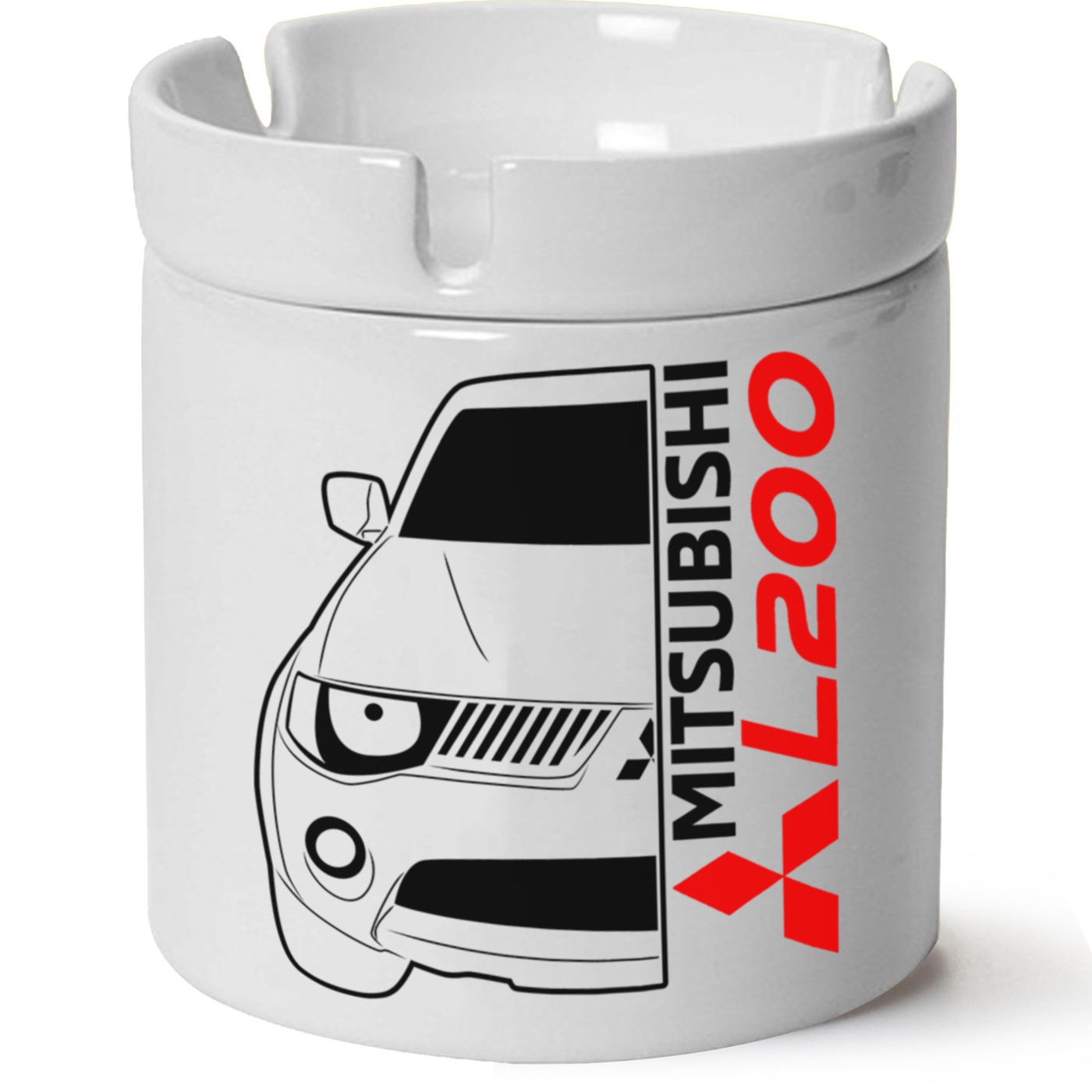 Mitsubishi L200 Baskılı Porselen At Söndür Küllük