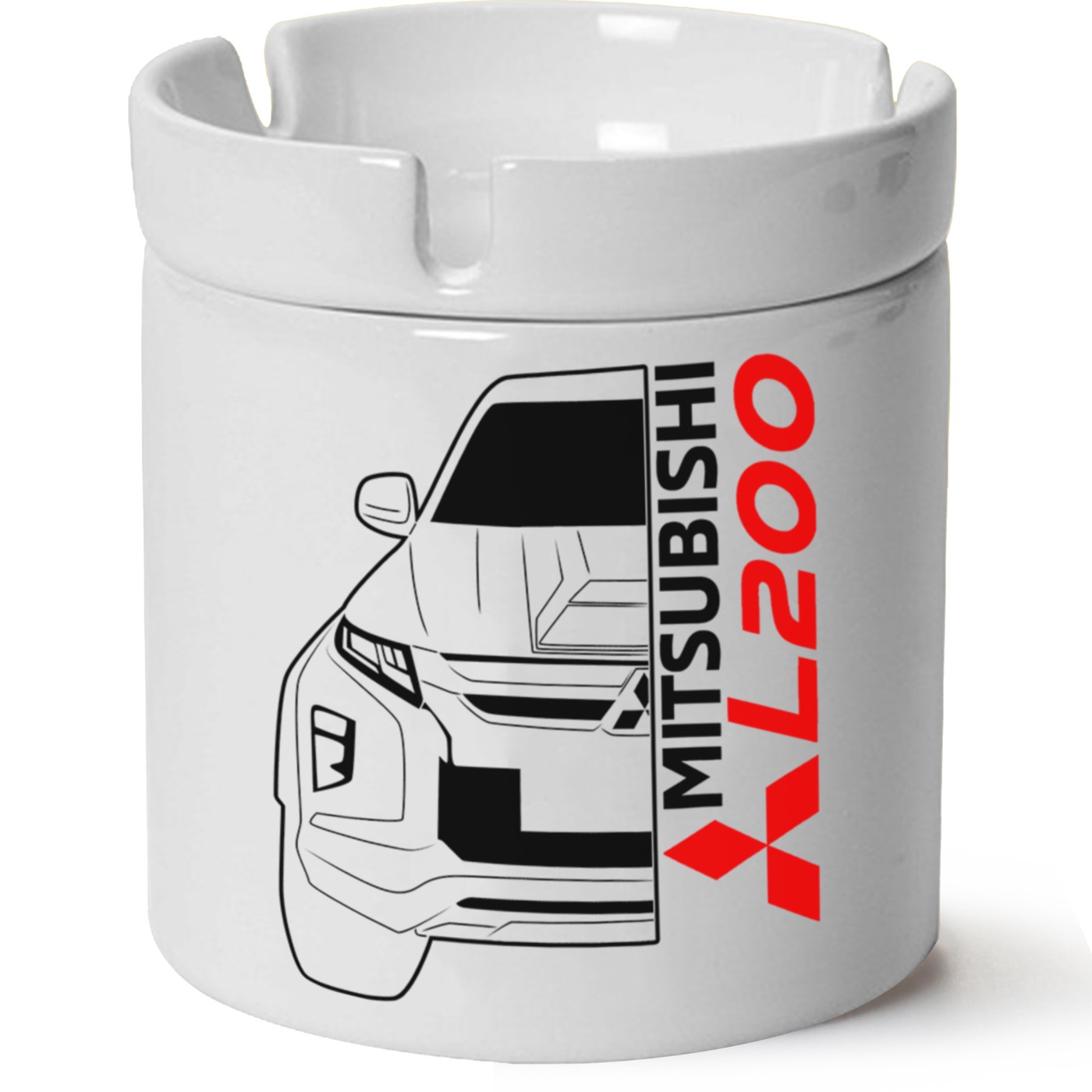 Mitsubishi L200 Baskılı Porselen At Söndür Küllük