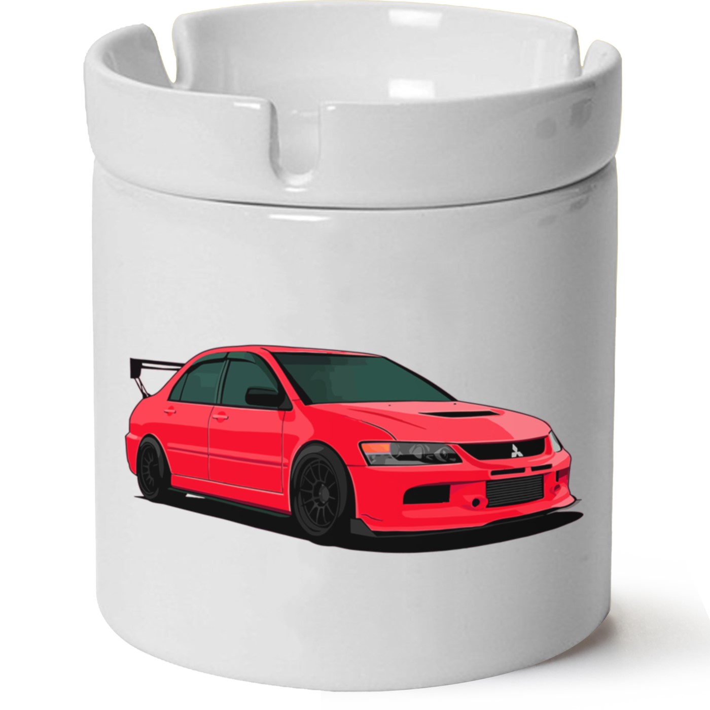 Mitsubishi Evo 9 Baskılı Porselen At Söndür Küllük