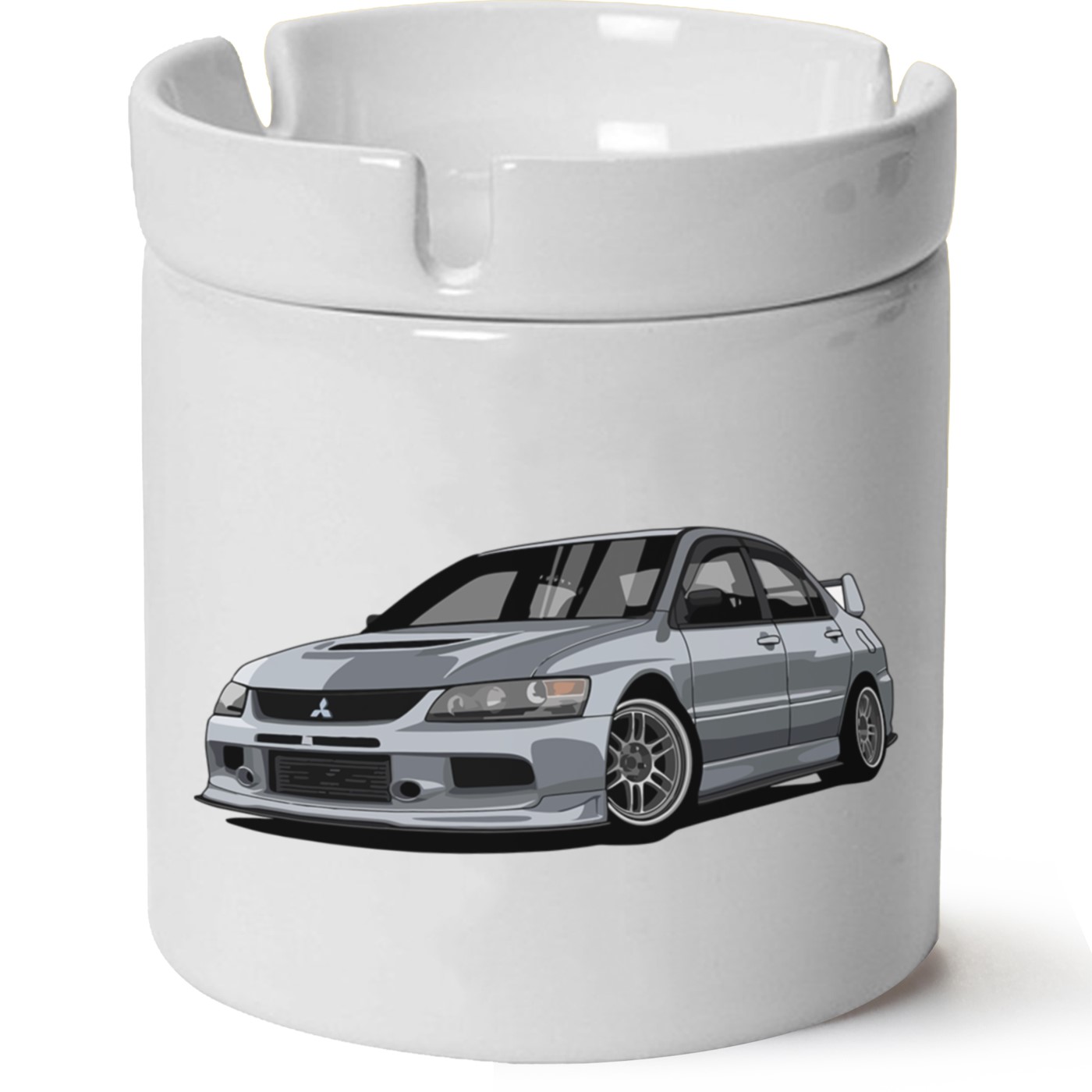 Mitsubishi Evo 9 Baskılı Porselen At Söndür Küllük