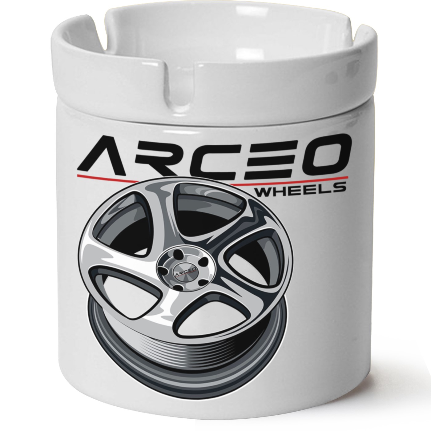 Arceo Jant Baskılı Porselen At Söndür Küllük