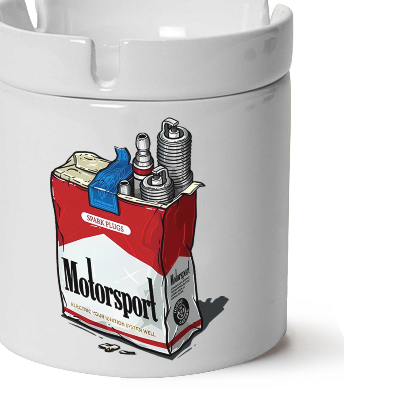 motosportsgr Baskılı Porselen At Söndür Küllük