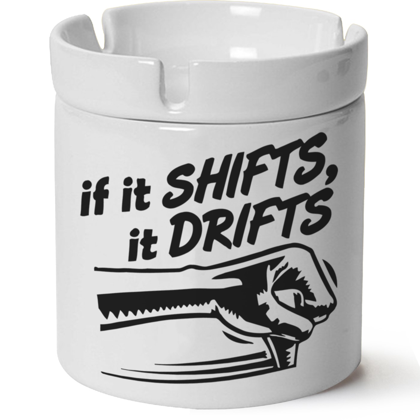 Shifts Baskılı Porselen At Söndür Küllük