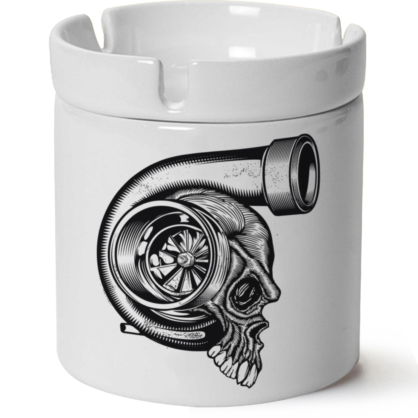 Turbo Baskılı Porselen At Söndür Küllük