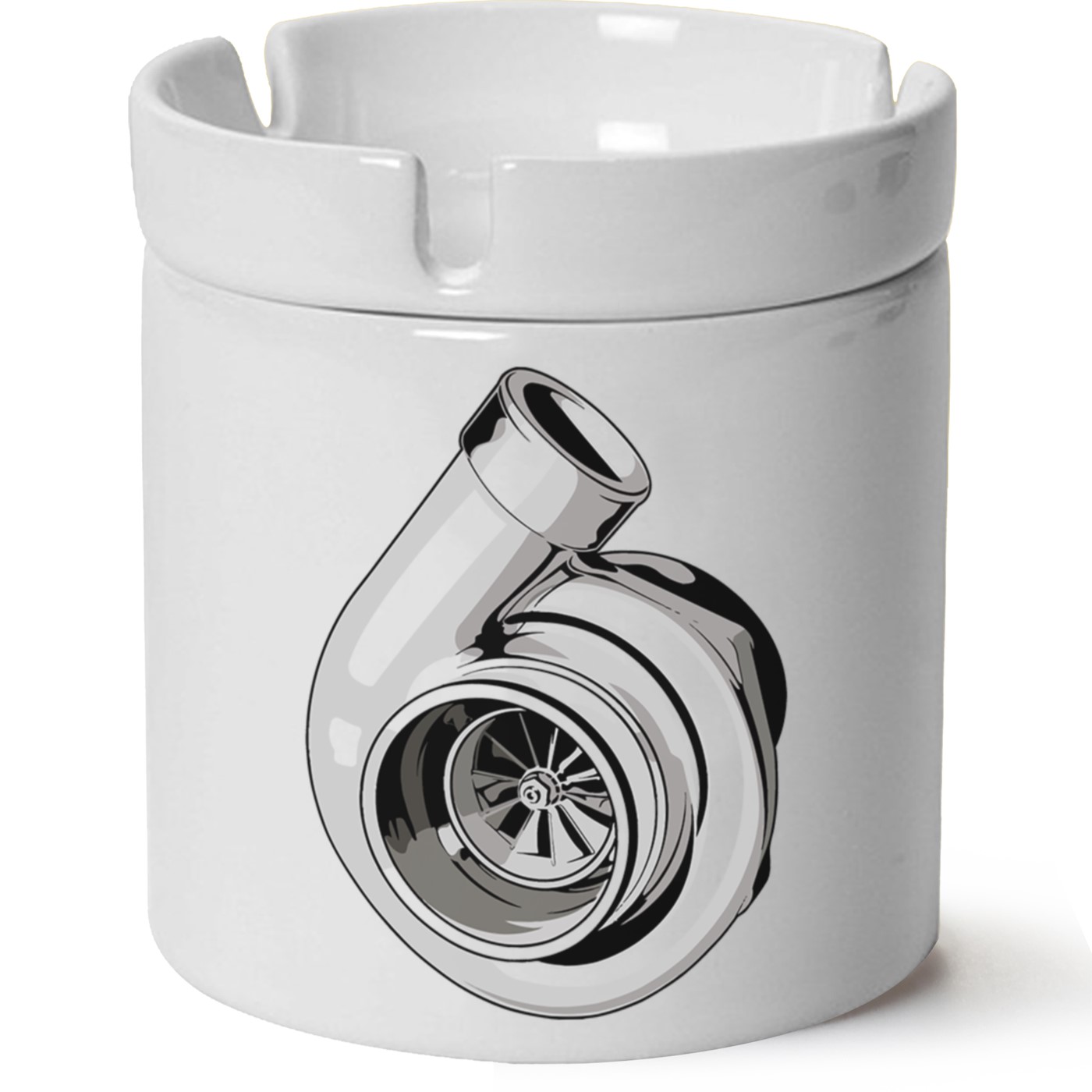 Turbo Baskılı Porselen At Söndür Küllük