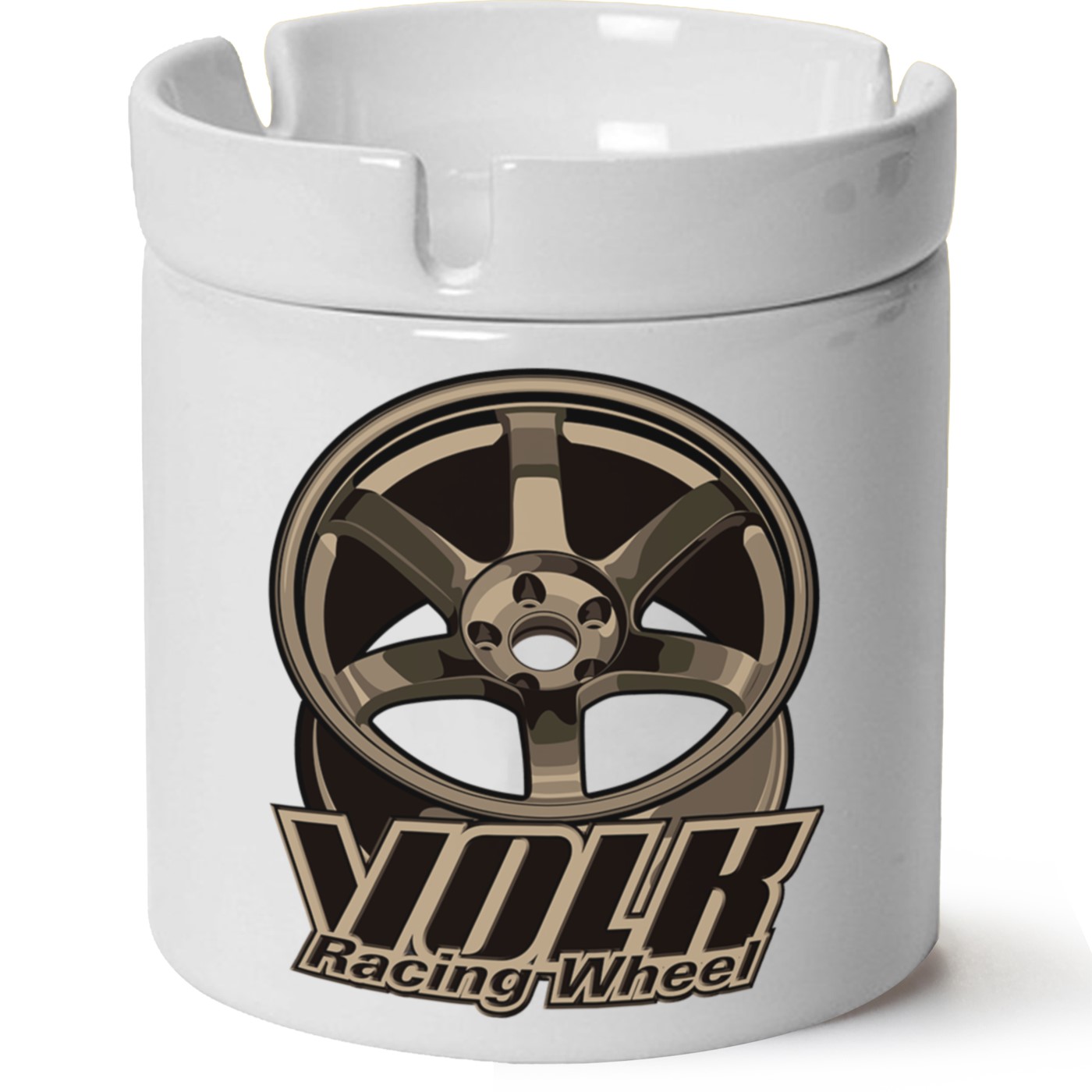 Wolk Racing Baskılı Porselen At Söndür Küllük