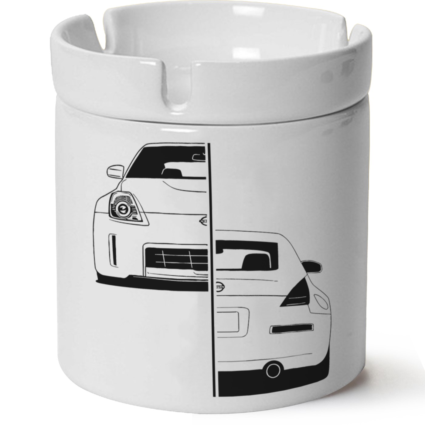 Nissan 350Z Baskılı Porselen At Söndür Küllük