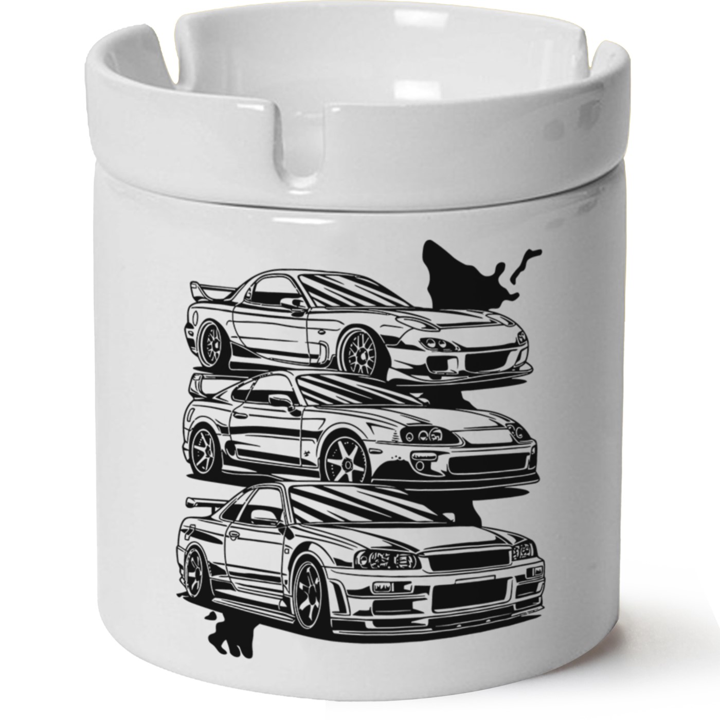 Nissan Jdm Baskılı Porselen At Söndür Küllük