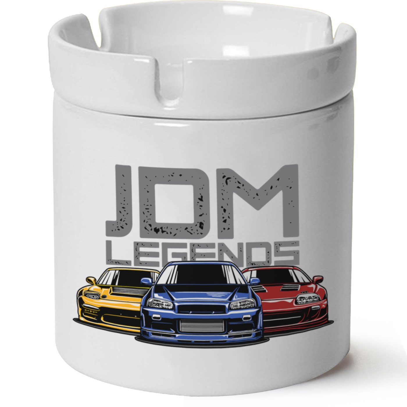 Jdm Legends Baskılı Porselen At Söndür Küllük