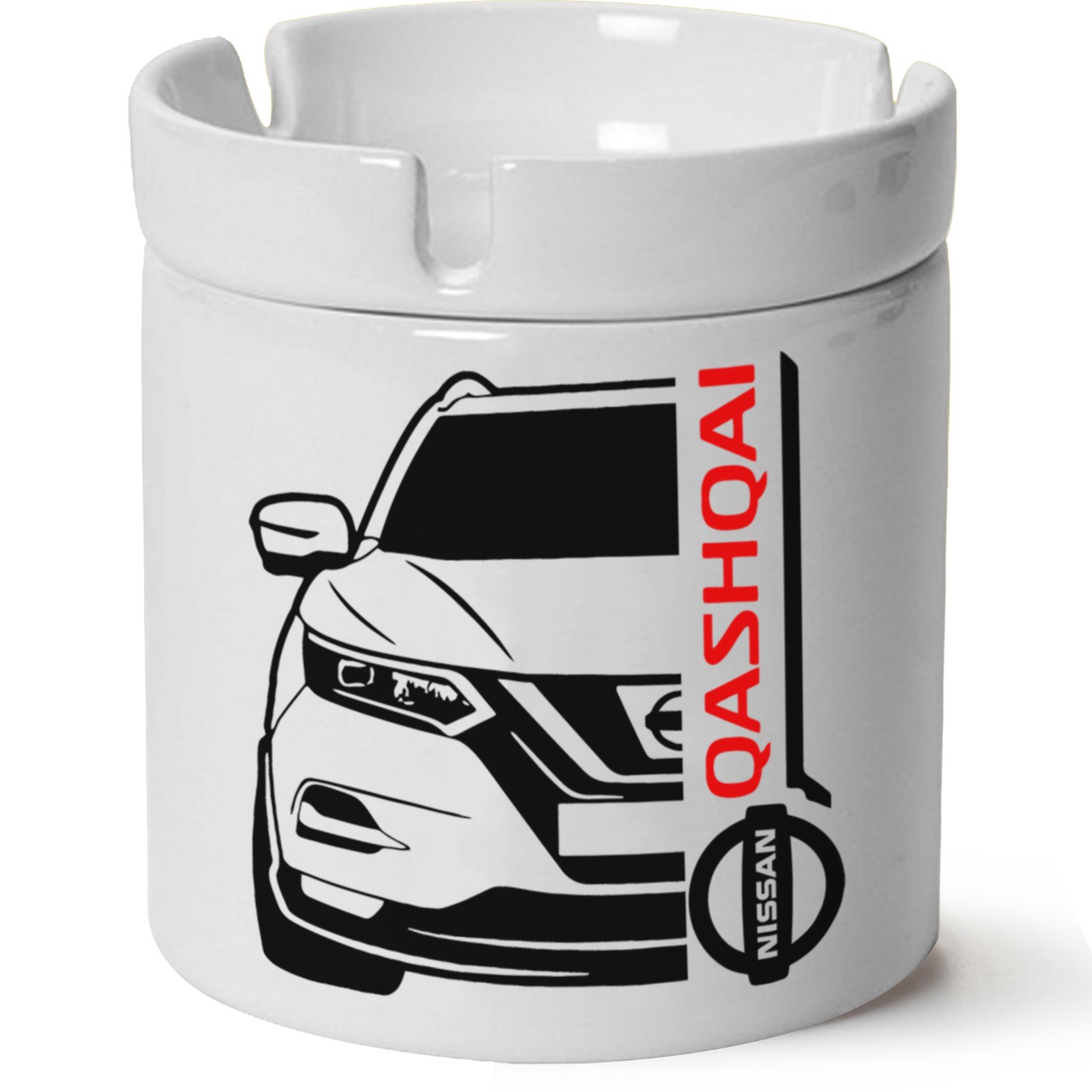 Nissan Qashqai Baskılı Porselen At Söndür Küllük