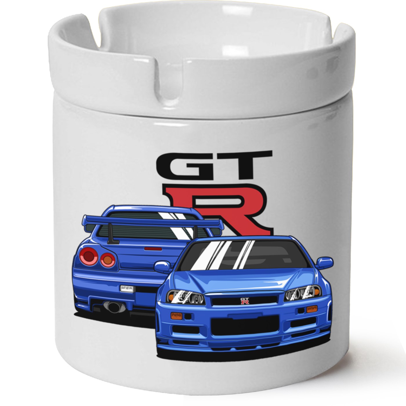 Nissan R34 Baskılı Porselen At Söndür Küllük