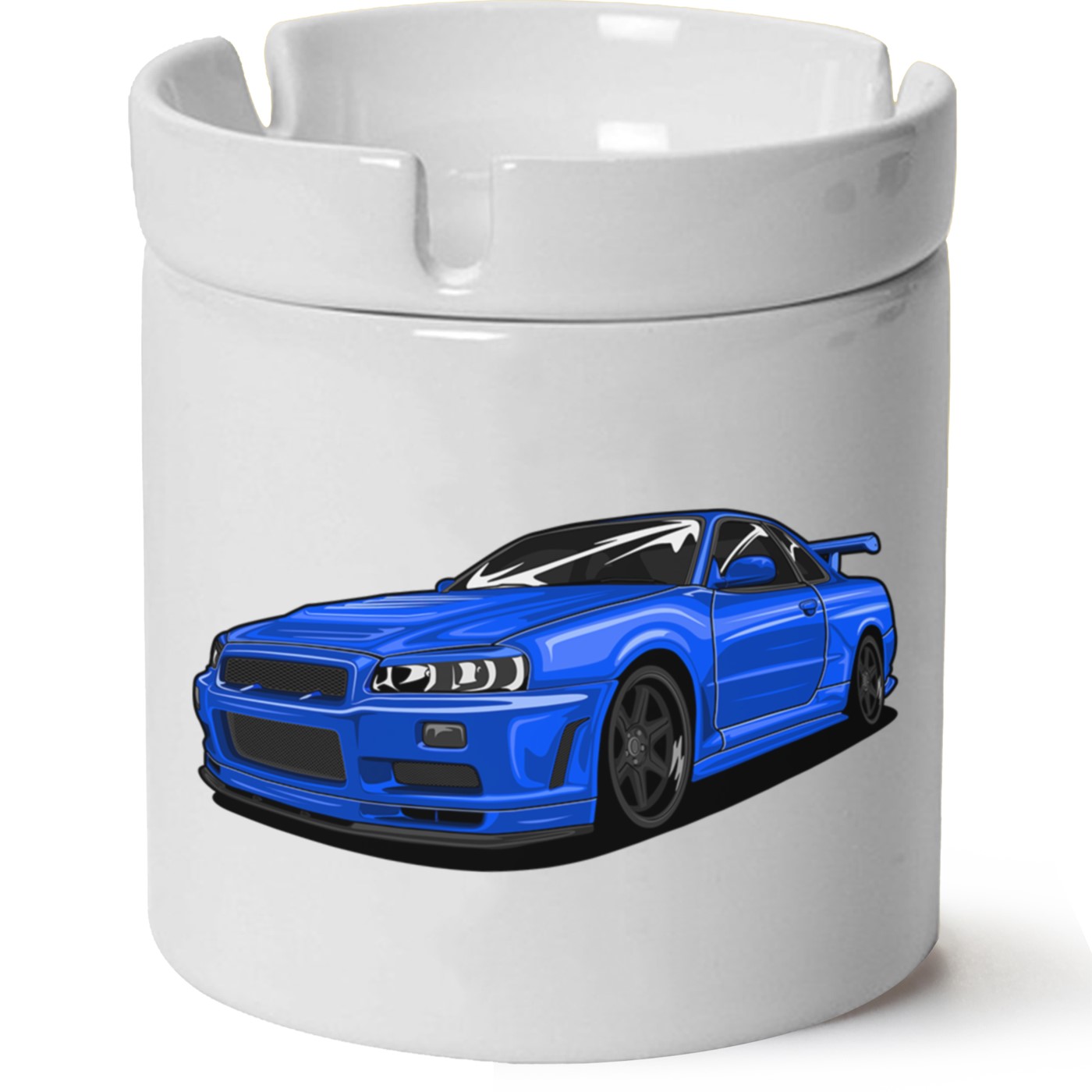 Nissan R34 Baskılı Porselen At Söndür Küllük