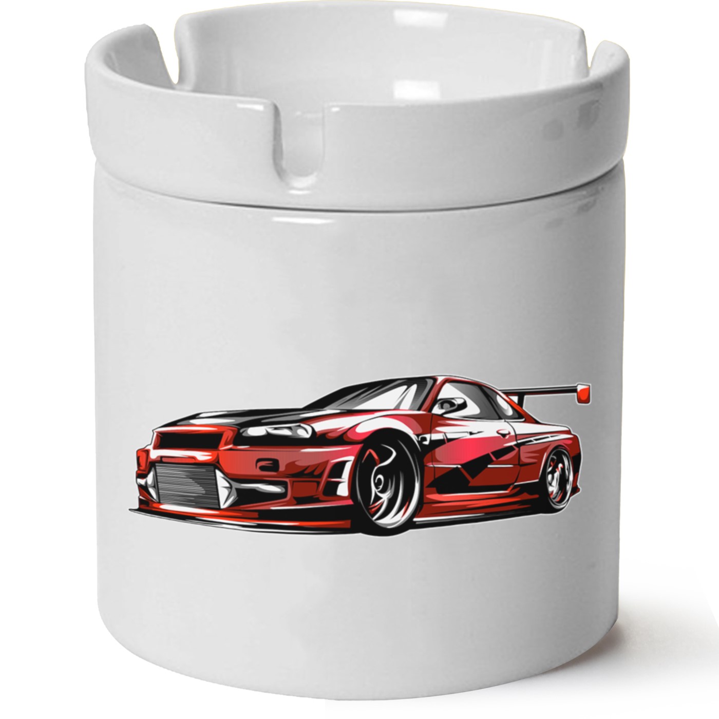 Nissan R34 Baskılı Porselen At Söndür Küllük