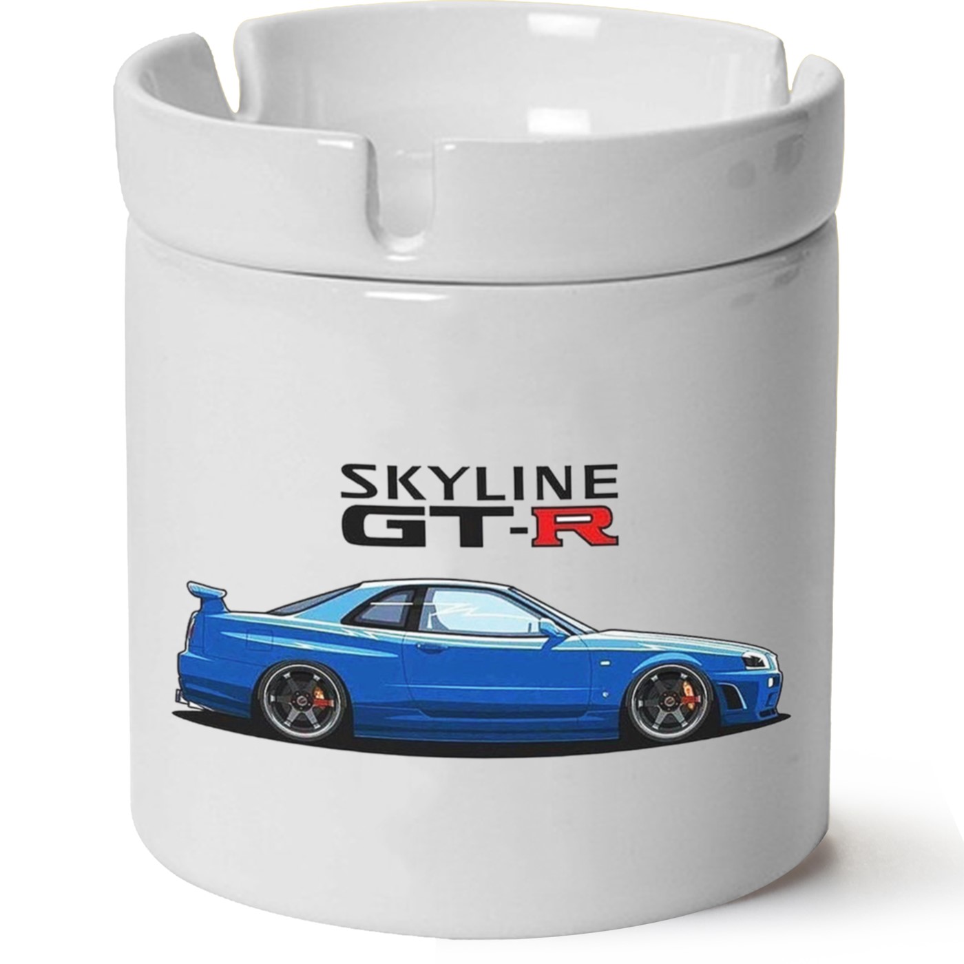 Nissan R34 Baskılı Porselen At Söndür Küllük