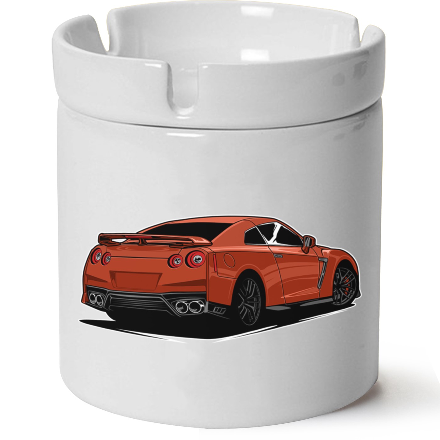 Nissan R35 Baskılı Porselen At Söndür Küllük