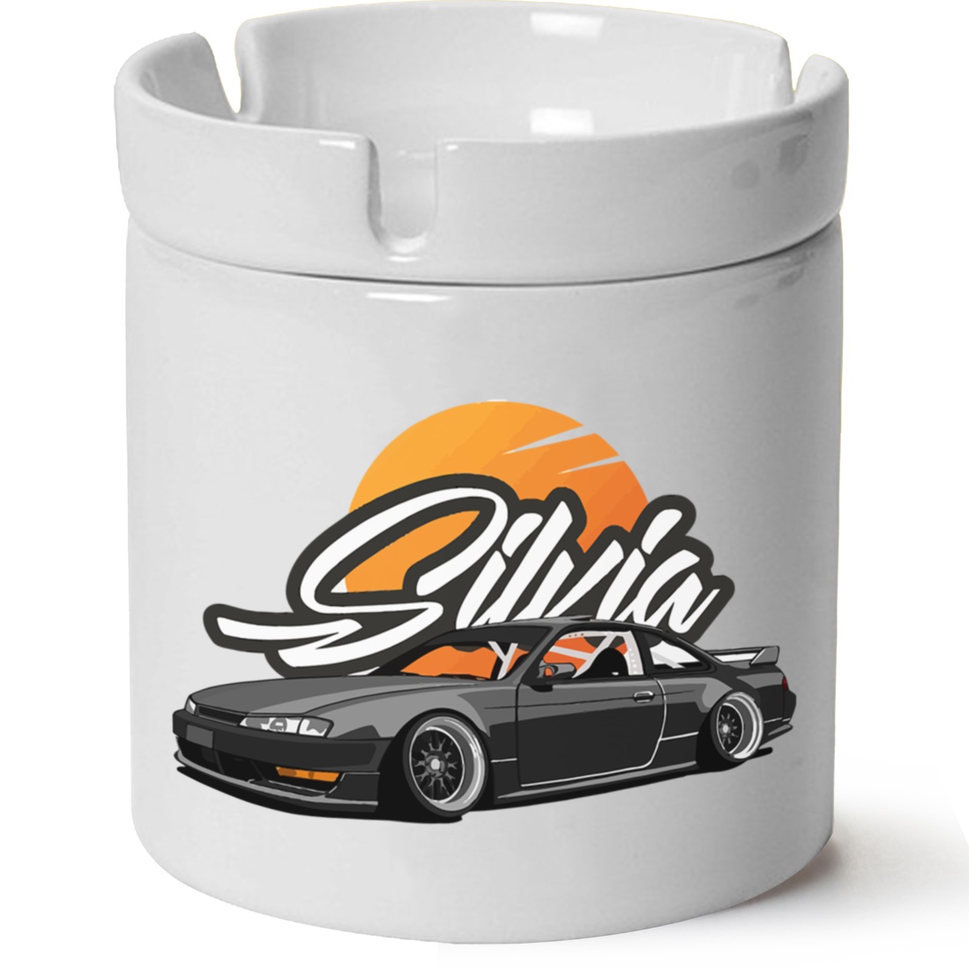 Nissan S13 Baskılı Porselen At Söndür Küllük