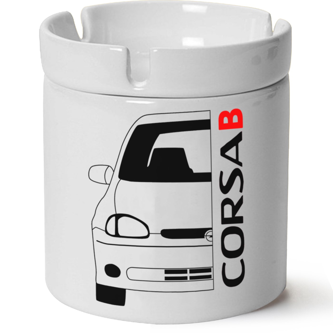 Opel Corsa B Baskılı Porselen At Söndür Küllük