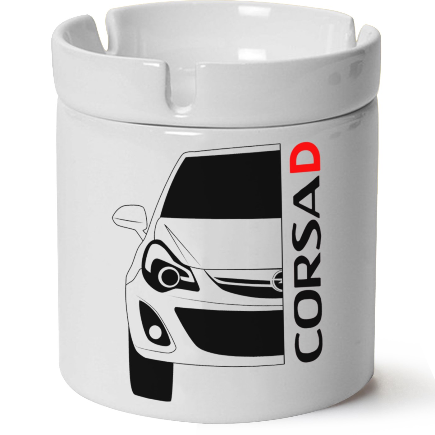 Opel Corsa D Baskılı Porselen At Söndür Küllük