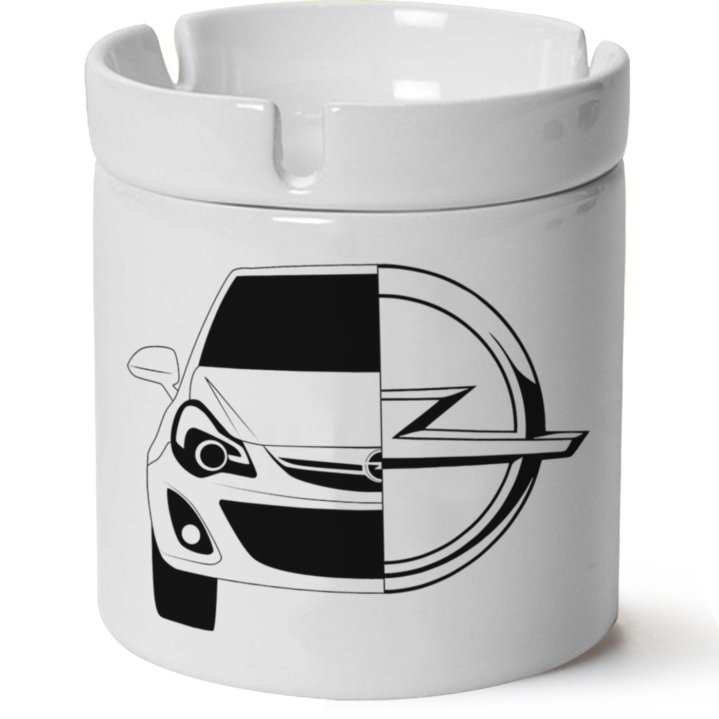 Opel Corsa D Baskılı Porselen At Söndür Küllük