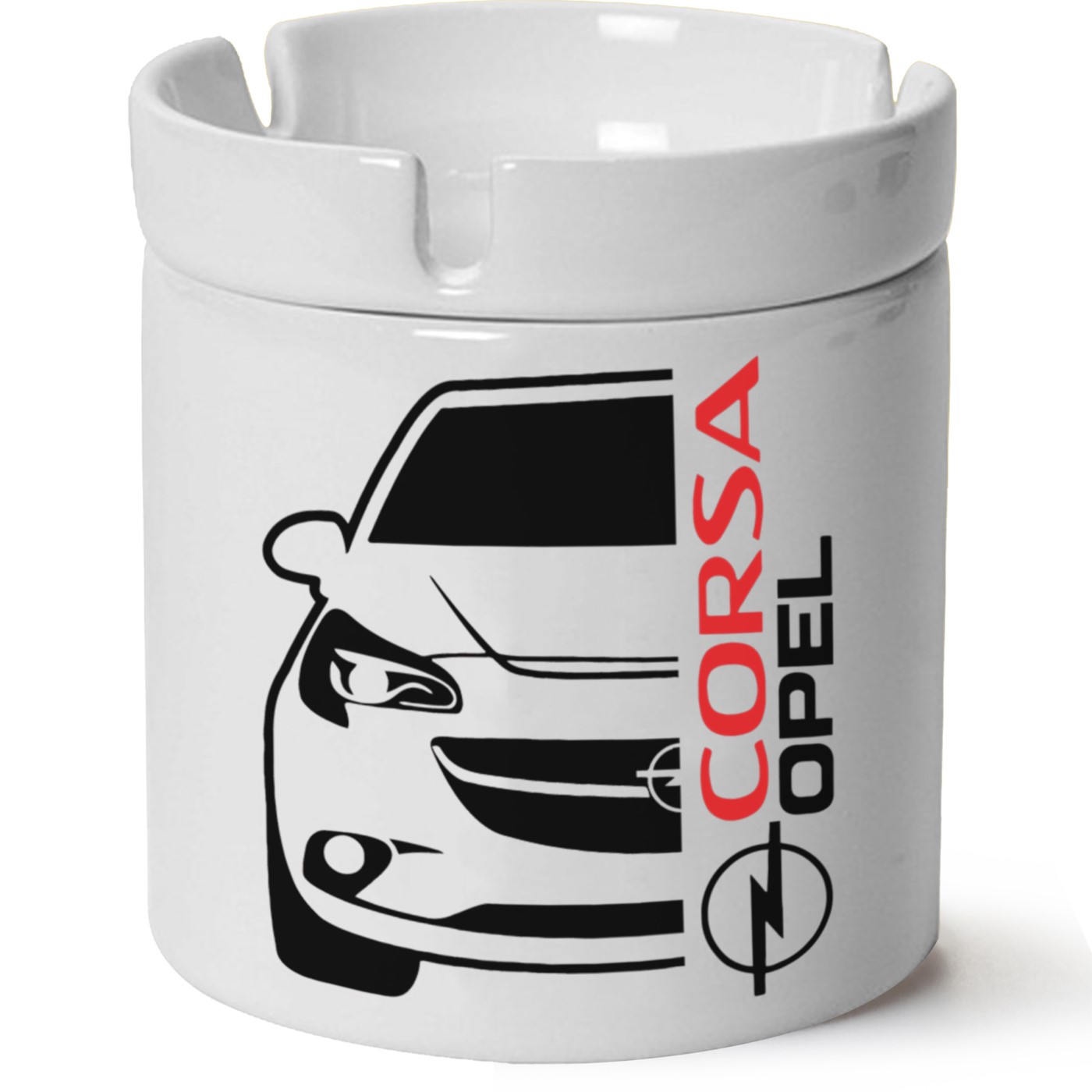 Opel Corsa D Baskılı Porselen At Söndür Küllük