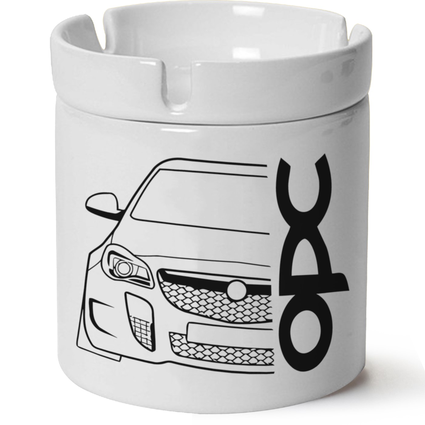 Opel Corsa E Baskılı Porselen At Söndür Küllük