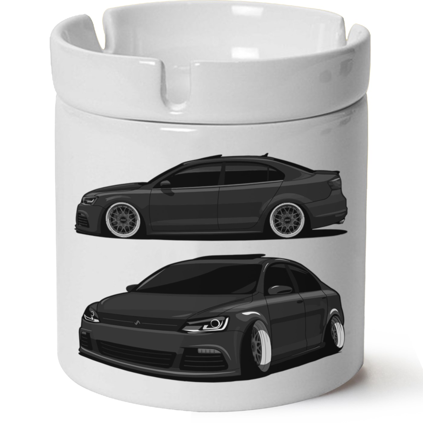 Vw Jetta Mk6 Baskılı Porselen At Söndür Küllük