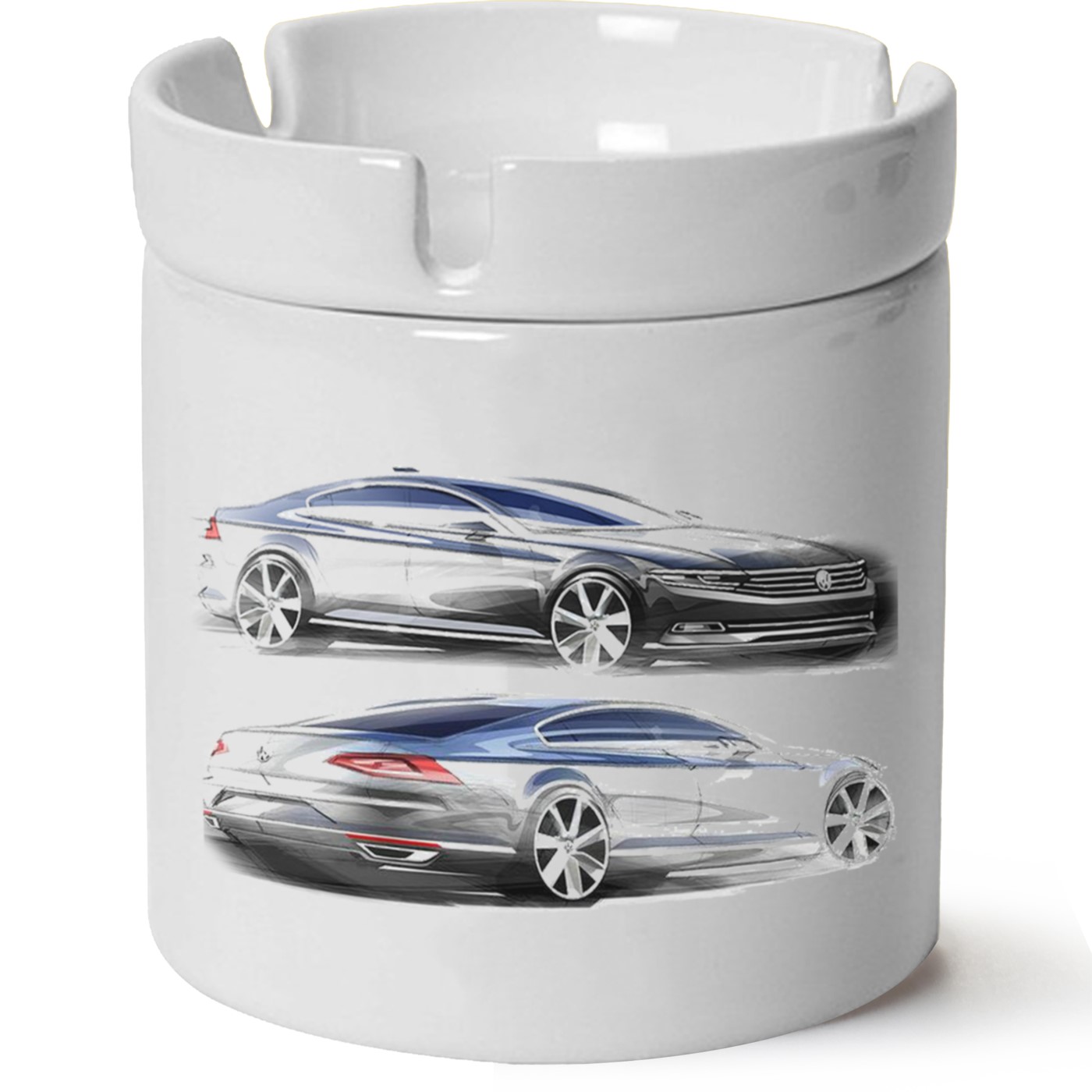 Vw Passat B8 Baskılı Porselen At Söndür Küllük